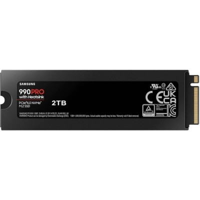 Накопичувач SSD Samsung M.2 2TB PCIe 4.0 990PRO + радіатор (MZ-V9P2T0GW)