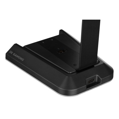 Підставка для гарнітури 2E GAMING GST320 3в1, 7.1, USB-A, 2xUSB-A/3x3.5мм, RGB, 1.5м, чорний