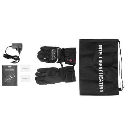 Рукавички з підігрівом 2E Rider Black, розмір XL