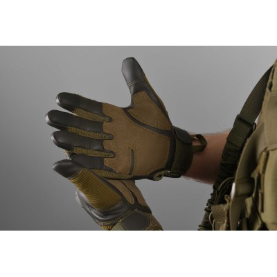Рукавички тактичні 2E, Sensor Touch XL, зелені