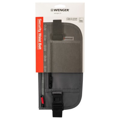 Сумка на пояс, Wenger waist belt with RFID pocket, сіра (611879) Сумка на пояс, Wenger waist belt with RFID pocket, сіра (611879)