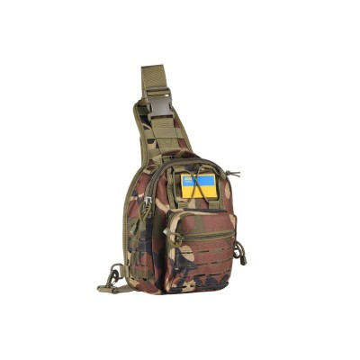 Сумка Слінг 2Е Tactical Laser Cut 2.5л, темний камуфляж (2E-MILSLIBAG-Y09L-WC) Сумка Слінг 2Е Tactical Laser Cut 2.5л, темний камуфляж (2E-MILSLIBAG-Y09L-WC)