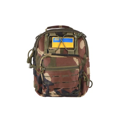 Сумка Слінг 2Е Tactical Laser Cut 2.5л, темний камуфляж (2E-MILSLIBAG-Y09L-WC) Сумка Слінг 2Е Tactical Laser Cut 2.5л, темний камуфляж (2E-MILSLIBAG-Y09L-WC)