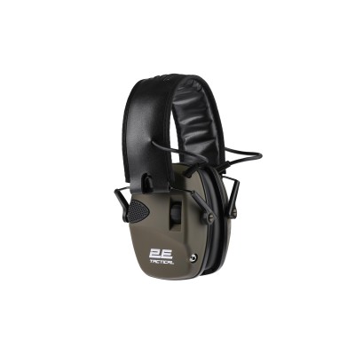Тактичні захисні навушники 2E Pulse Pro Army Green NRR 22 dB, активні Тактичні захисні навушники 2E Pulse Pro Army Green NRR 22 dB, активні