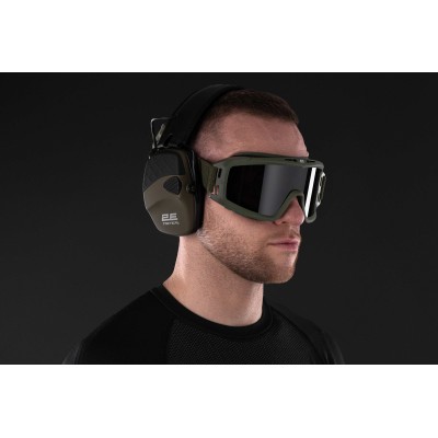 Тактичні захисні навушники 2E Pulse Pro Army Green NRR 22 dB, активні Тактичні захисні навушники 2E Pulse Pro Army Green NRR 22 dB, активні