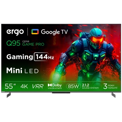 Телевізор ERGO 55MQ95 Game PRO рідкокристалічний Телевізор ERGO 55MQ95 Game PRO рідкокристалічний
