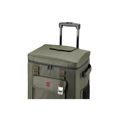 Термосумка на колесах 2E, 50л, темно-оливкова