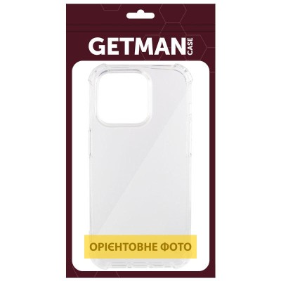 TPU чохол GETMAN Ease logo посилені кути для Apple iPhone 17 (6.3") Безбарвний (прозорий) TPU чохол GETMAN Ease logo посилені кути для Apple iPhone 17 (6.3") Безбарвний (прозорий)