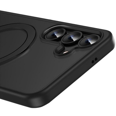 TPU+PC чохол MagSafe Colorful HQ Ring для Samsung Galaxy S24 Black TPU+PC чохол MagSafe Colorful HQ Ring для Samsung Galaxy S24 Black