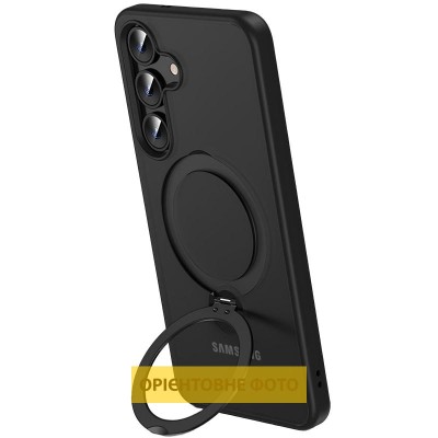 TPU+PC чохол MagSafe Colorful HQ Ring для Samsung Galaxy S25 Edge Black TPU+PC чохол MagSafe Colorful HQ Ring для Samsung Galaxy S25 Edge Black