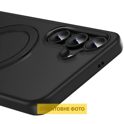 TPU+PC чохол MagSafe Colorful HQ Ring для Samsung Galaxy S25 Edge Black TPU+PC чохол MagSafe Colorful HQ Ring для Samsung Galaxy S25 Edge Black
