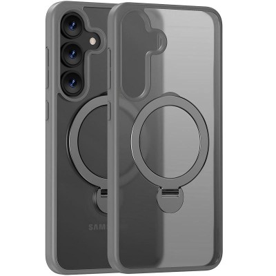 TPU+PC чохол MagSafe Colorful HQ Ring для Samsung Galaxy S25+ Grey TPU+PC чохол MagSafe Colorful HQ Ring для Samsung Galaxy S25+ Grey