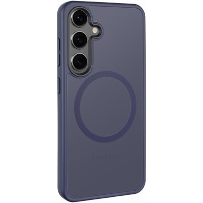 TPU+PC чохол Metal Buttons with MagSafe Colorful для Samsung Galaxy S25 Edge Синій / Navy Blue TPU+PC чохол Metal Buttons with MagSafe Colorful для Samsung Galaxy S25 Edge Синій / Navy Blue