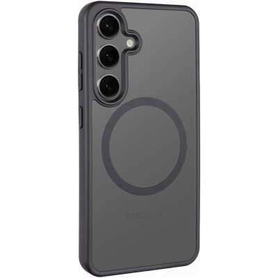 TPU+PC чохол Metal Buttons with MagSafe Colorful для Samsung Galaxy S25 Edge Чорний / Black TPU+PC чохол Metal Buttons with MagSafe Colorful для Samsung Galaxy S25 Edge Чорний / Black
