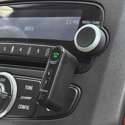 Адаптер AUX Baseus Qiyin Car Bluetooth Receiver (WXQY010001) black
