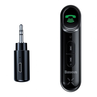 Адаптер AUX Baseus Qiyin Car Bluetooth Receiver (WXQY010001) black