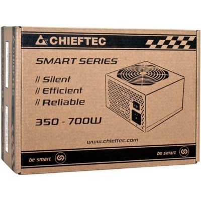 Блок живлення CHIEFTEC Smart (500W), >85%, 120мм, 1xMB 24pin(20+4), 1xCPU 8pin(4+4), 2xMolex, 3xSATA, 1xPCIe 8pin(6+2) (GPS-500A Блок живлення CHIEFTEC Smart (500W), >85%, 120мм, 1xMB 24pin(20+4), 1xCPU 8pin(4+4), 2xMolex, 3xSATA, 1xPCIe 8pin(6+2) (GPS-500A