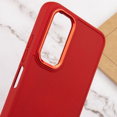 TPU чехол Bonbon Metal Style для Samsung Galaxy A13 4G Красный / Red TPU чехол Bonbon Metal Style для Samsung Galaxy A13 4G Красный / Red