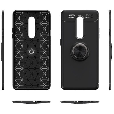 TPU чехол Deen ColorRing под магнитный держатель (opp) для OnePlus 8 Черный / Черный TPU чехол Deen ColorRing под магнитный держатель (opp) для OnePlus 8 Черный / Черный