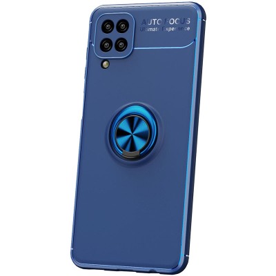 TPU чехол Deen ColorRing под магнитный держатель (opp) для Samsung Galaxy A12 / M12 Синий / Синий TPU чехол Deen ColorRing под магнитный держатель (opp) для Samsung Galaxy A12 / M12 Синий / Синий