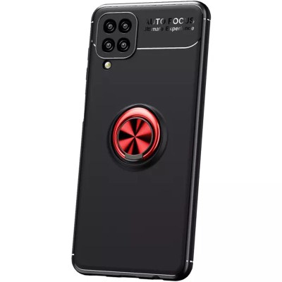 TPU чехол Deen ColorRing под магнитный держатель (opp) для Samsung Galaxy A12 / M12 Черный / Красный TPU чехол Deen ColorRing под магнитный держатель (opp) для Samsung Galaxy A12 / M12 Черный / Красный
