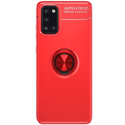 TPU чехол Deen ColorRing под магнитный держатель (opp) для Samsung Galaxy A31 Красный / Красный TPU чехол Deen ColorRing под магнитный держатель (opp) для Samsung Galaxy A31 Красный / Красный
