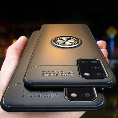 TPU чехол Deen ColorRing под магнитный держатель (opp) для Samsung Galaxy A31 Черный / Черный TPU чехол Deen ColorRing под магнитный держатель (opp) для Samsung Galaxy A31 Черный / Черный