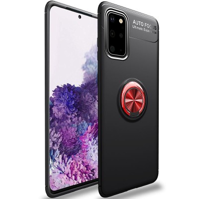 TPU чехол Deen ColorRing под магнитный держатель (opp) для Samsung Galaxy S20 Черный / Красный TPU чехол Deen ColorRing под магнитный держатель (opp) для Samsung Galaxy S20 Черный / Красный
