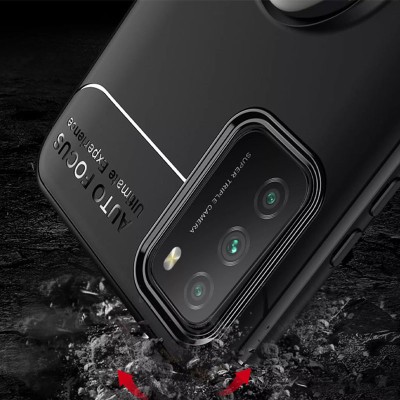 TPU чехол Deen ColorRing под магнитный держатель (opp) для Xiaomi Poco M3 Черный / Черный TPU чехол Deen ColorRing под магнитный держатель (opp) для Xiaomi Poco M3 Черный / Черный