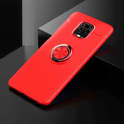 TPU чехол Deen ColorRing под магнитный держатель (opp) для Xiaomi Redmi Note 9s/Note 9 Pro/9 Pro Max Красный / Красный
