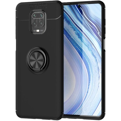 TPU чехол Deen ColorRing под магнитный держатель (opp) для Xiaomi Redmi Note 9s/Note 9 Pro/9 Pro Max Черный / Черный TPU чехол Deen ColorRing под магнитный держатель (opp) для Xiaomi Redmi Note 9s/Note 9 Pro/9 Pro Max Черный / Черный