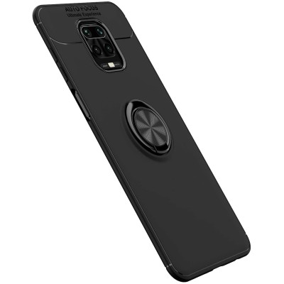 TPU чехол Deen ColorRing под магнитный держатель (opp) для Xiaomi Redmi Note 9s/Note 9 Pro/9 Pro Max Черный / Черный TPU чехол Deen ColorRing под магнитный держатель (opp) для Xiaomi Redmi Note 9s/Note 9 Pro/9 Pro Max Черный / Черный