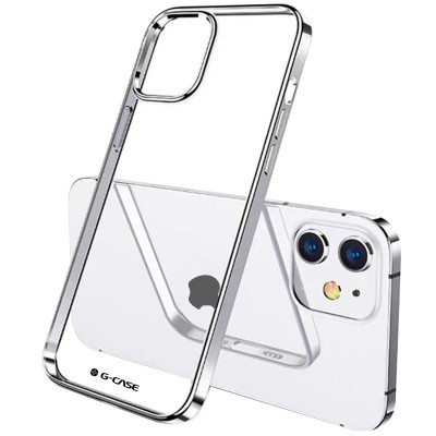 TPU чехол G-Case Shiny Series для Apple iPhone 12 mini (5.4") Серебряный TPU чехол G-Case Shiny Series для Apple iPhone 12 mini (5.4") Серебряный