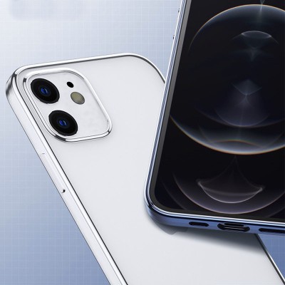 TPU чехол G-Case Shiny Series для Apple iPhone 12 mini (5.4") Серебряный TPU чехол G-Case Shiny Series для Apple iPhone 12 mini (5.4") Серебряный