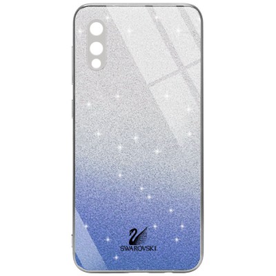 TPU+Glass чехол Swarovski Full Camera для Samsung Galaxy A02 Синий - 0 TPU+Glass чехол Swarovski Full Camera для Samsung Galaxy A02 Синий - 0