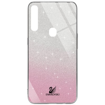 TPU+Glass чехол Swarovski для Oppo A31 Розовый - 0 TPU+Glass чехол Swarovski для Oppo A31 Розовый - 0