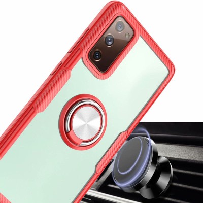 TPU+PC чехол Deen CrystalRing for Magnet (opp) для Samsung Galaxy Note 20 Бесцветный / Красный - 1 TPU+PC чехол Deen CrystalRing for Magnet (opp) для Samsung Galaxy Note 20 Бесцветный / Красный - 1