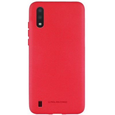 TPU чехол Molan Cano Smooth для Samsung Galaxy A01 Красный TPU чехол Molan Cano Smooth для Samsung Galaxy A01 Красный