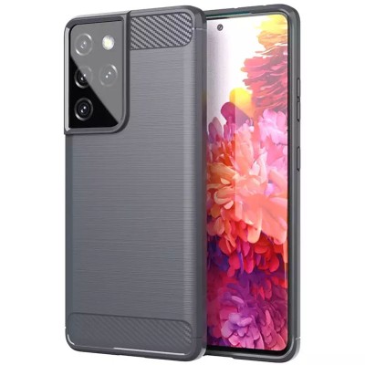 TPU чехол Slim Series для Samsung Galaxy S21 Ultra Серый TPU чехол Slim Series для Samsung Galaxy S21 Ultra Серый