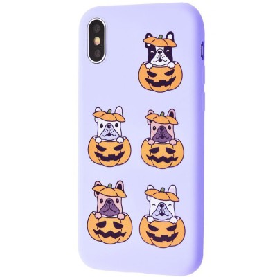 TPU чехол WAVE Fancy для Apple iPhone X / XS (5.8") Dog in pumpkin / Light purple TPU чехол WAVE Fancy для Apple iPhone X / XS (5.8") Dog in pumpkin / Light purple