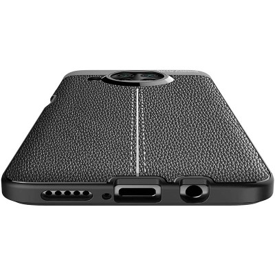 TPU чехол фактурный (с имитацией кожи) для Xiaomi Mi 10T Lite / Redmi Note 9 Pro 5G Черный TPU чехол фактурный (с имитацией кожи) для Xiaomi Mi 10T Lite / Redmi Note 9 Pro 5G Черный