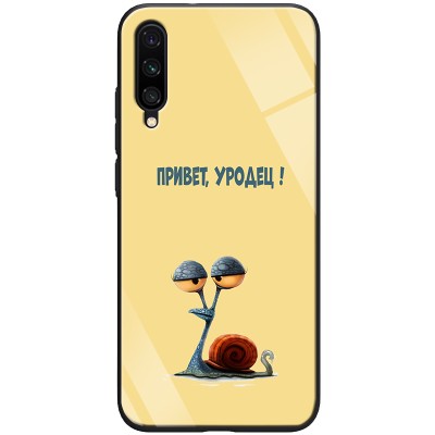 TPU+Glass чехол ForFun для Xiaomi Mi A3 (CC9e) Привет уродец / Желтый TPU+Glass чехол ForFun для Xiaomi Mi A3 (CC9e) Привет уродец / Желтый