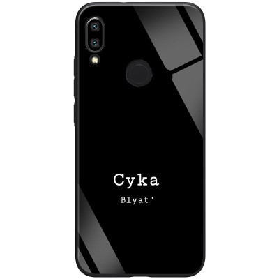 TPU+Glass чехол ForFun для Xiaomi Redmi 7 СВ / Черный TPU+Glass чехол ForFun для Xiaomi Redmi 7 СВ / Черный