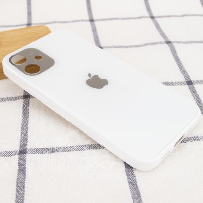TPU+Glass чехол GLOSSY Logo Full camera для Apple iPhone 12 mini (5.4") Белый TPU+Glass чехол GLOSSY Logo Full camera для Apple iPhone 12 mini (5.4") Белый