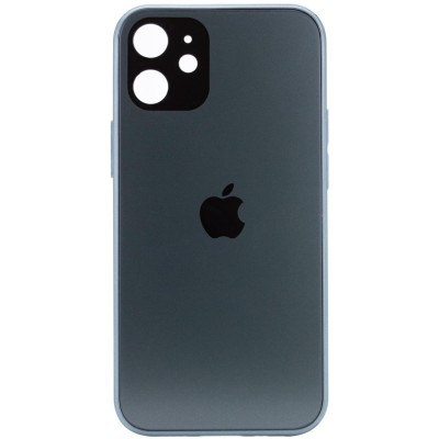 TPU+Glass чехол GLOSSY Logo Full camera для Apple iPhone 12 mini (5.4") Зеленый