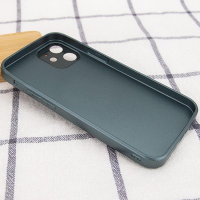 TPU+Glass чехол GLOSSY Logo Full camera для Apple iPhone 12 mini (5.4") Зеленый