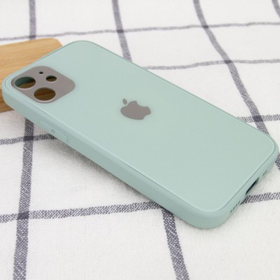 TPU+Glass чехол GLOSSY Logo Full camera для Apple iPhone 12 mini (5.4") Мятный TPU+Glass чехол GLOSSY Logo Full camera для Apple iPhone 12 mini (5.4") Мятный