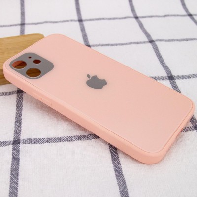 TPU+Glass чехол GLOSSY Logo Full camera для Apple iPhone 12 mini (5.4") Розовый TPU+Glass чехол GLOSSY Logo Full camera для Apple iPhone 12 mini (5.4") Розовый