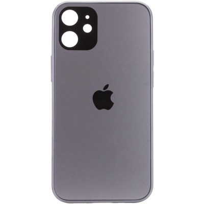 TPU+Glass чехол GLOSSY Logo Full camera для Apple iPhone 12 mini (5.4") Серый TPU+Glass чехол GLOSSY Logo Full camera для Apple iPhone 12 mini (5.4") Серый