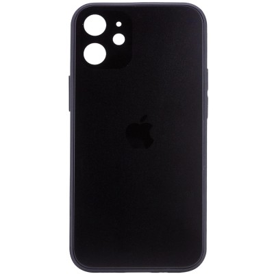 TPU+Glass чехол GLOSSY Logo Full camera для Apple iPhone 12 mini (5.4") Черный TPU+Glass чехол GLOSSY Logo Full camera для Apple iPhone 12 mini (5.4") Черный